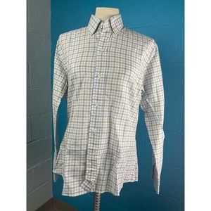 Medium checkered pattern, Ledbury slim fit long sleeve button up shirt